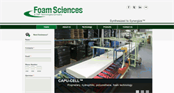 Desktop Screenshot of foamsciences.com